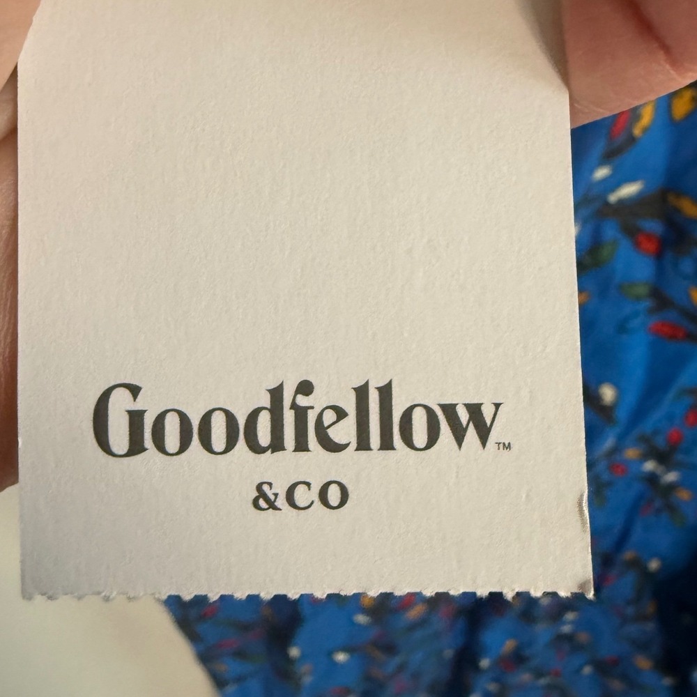 Goodfellow & Co Men's Flannel Pajama Pants Blue Christmas Lights XL New With Tag - Picture 4 of 9